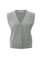 Load image into Gallery viewer, YAYA Knitted Gilet with Asymmetric Button

