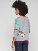 Load image into Gallery viewer, Vilagallo Daschund V Neck Knit Sweater
