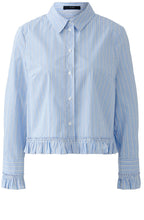 Load image into Gallery viewer, Oui Striped Shirt with Frill
