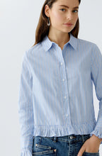 Load image into Gallery viewer, Oui Striped Shirt with Frill
