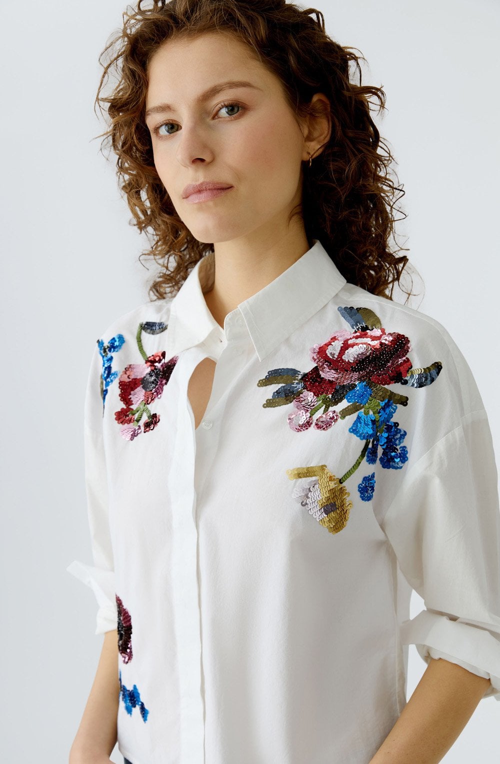 Oui Sequin Embellished Shirt