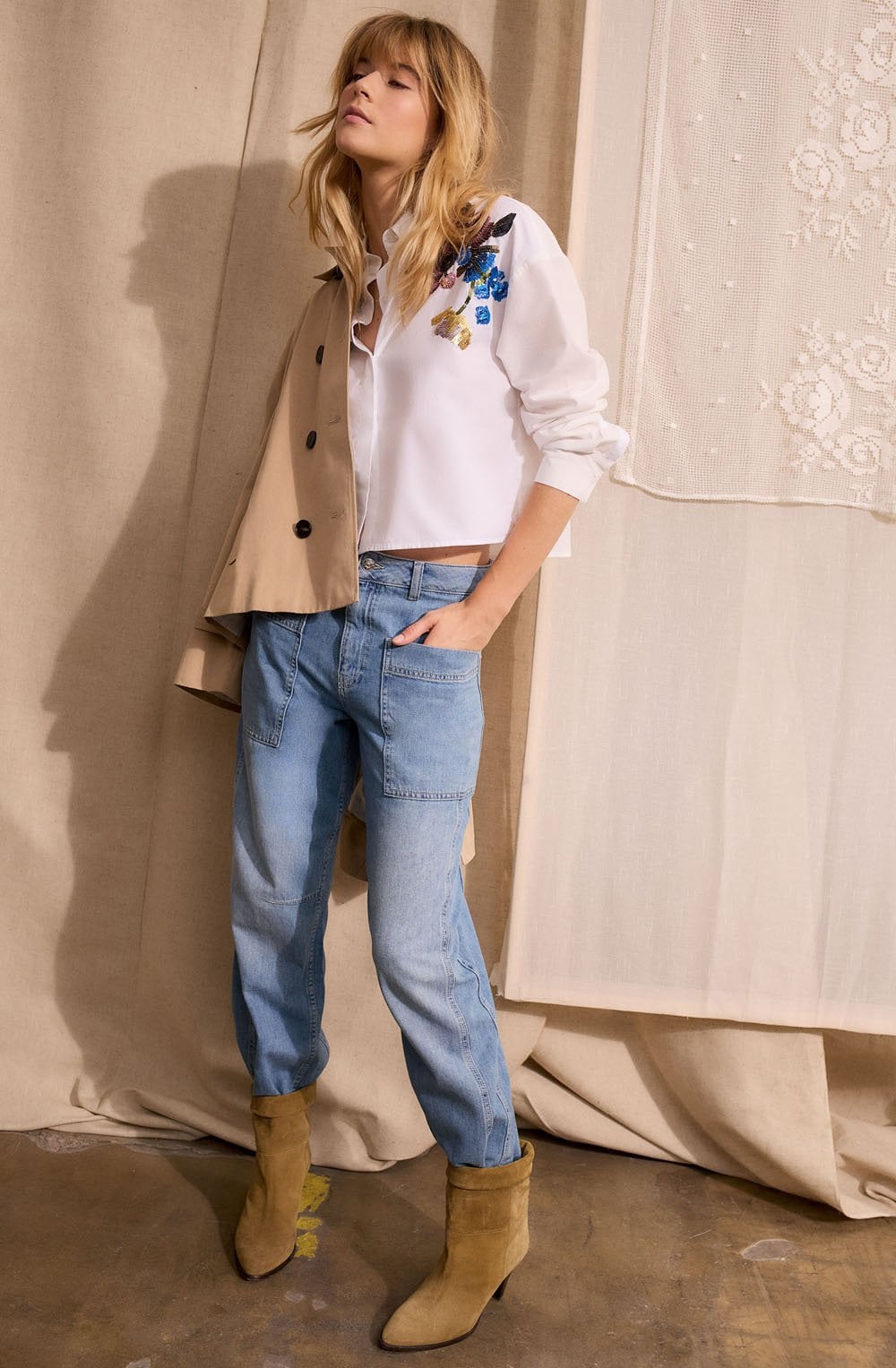 Oui Sequin Embellished Shirt