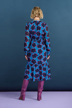 Load image into Gallery viewer, Pom Amsterdam Flower Pop Blue Dress
