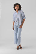 Orfeo Clery Check Embroidered Blouse