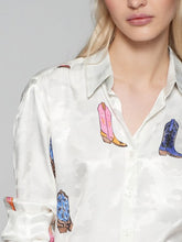 Load image into Gallery viewer, Vilagallo Sparkle Lorex Zigzag Shirt
