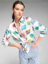 Load image into Gallery viewer, Vilagallo Mafalda Sardina Silk Shirt
