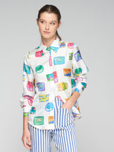 Load image into Gallery viewer, Vilagallo Mafalda Sardina Silk Shirt
