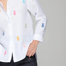 Load image into Gallery viewer, Vilagallo Poline Embroidered Linen Shirt
