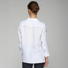 Load image into Gallery viewer, Vilagallo Poline Embroidered Linen Shirt
