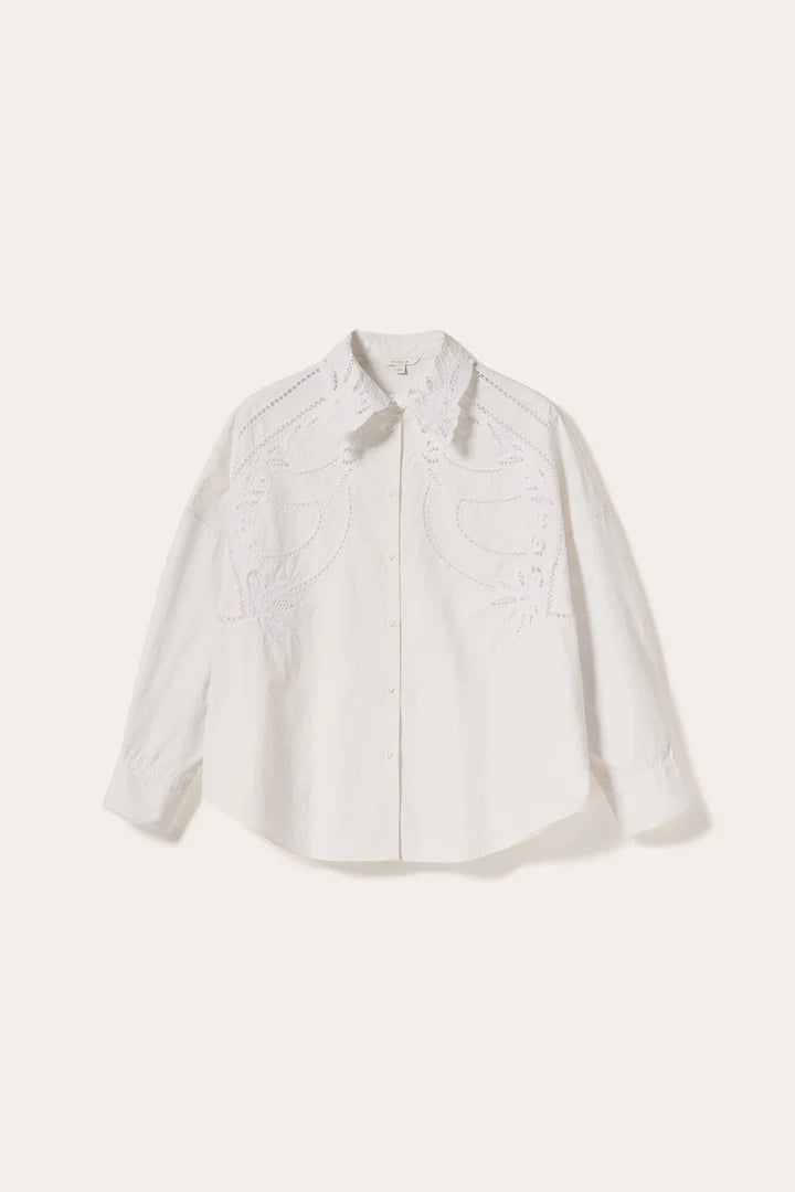 Noella Maisy Openwork Boxy Shirt