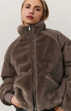 Load image into Gallery viewer, YAYA Short Teddy Jacket with Padded Sleeves
