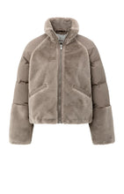 Load image into Gallery viewer, YAYA Short Teddy Jacket with Padded Sleeves
