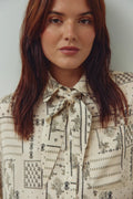 Noella Linna Dolly Ivory Print Shirt
