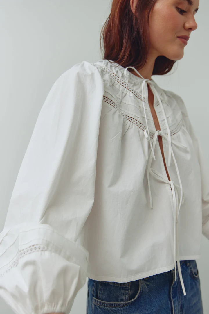 Noella Marceline Tie up Blouse