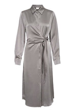 Load image into Gallery viewer, Kaffe Kalotte Satin Tie Dress
