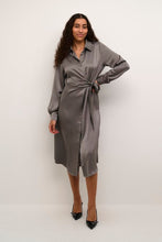 Load image into Gallery viewer, Kaffe Kalotte Satin Tie Dress
