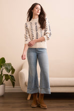 Load image into Gallery viewer, Tribal Cable Knit Jumper Weave Detail
