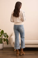 Load image into Gallery viewer, Tribal Cable Knit Jumper Weave Detail
