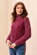 Tribal Cable Knit Washed Effect Jumper