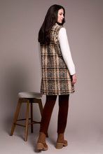 Load image into Gallery viewer, Tribal Teddy Check Longline Gilet
