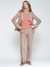 Load image into Gallery viewer, Vilagallo Carla Herringbone Camel Trousers
