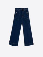 Load image into Gallery viewer, Vilagallo Button Detail Denim Jeans
