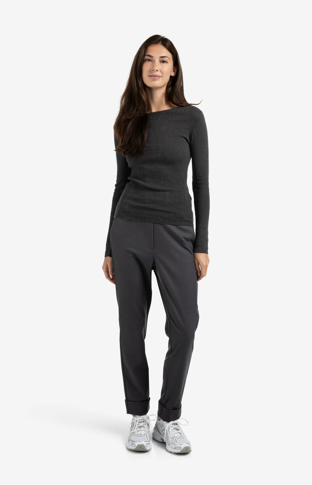 YAYA Trousers with Turned up Hem