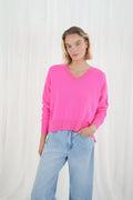 TWNS Boulder V Neck jumper with slits