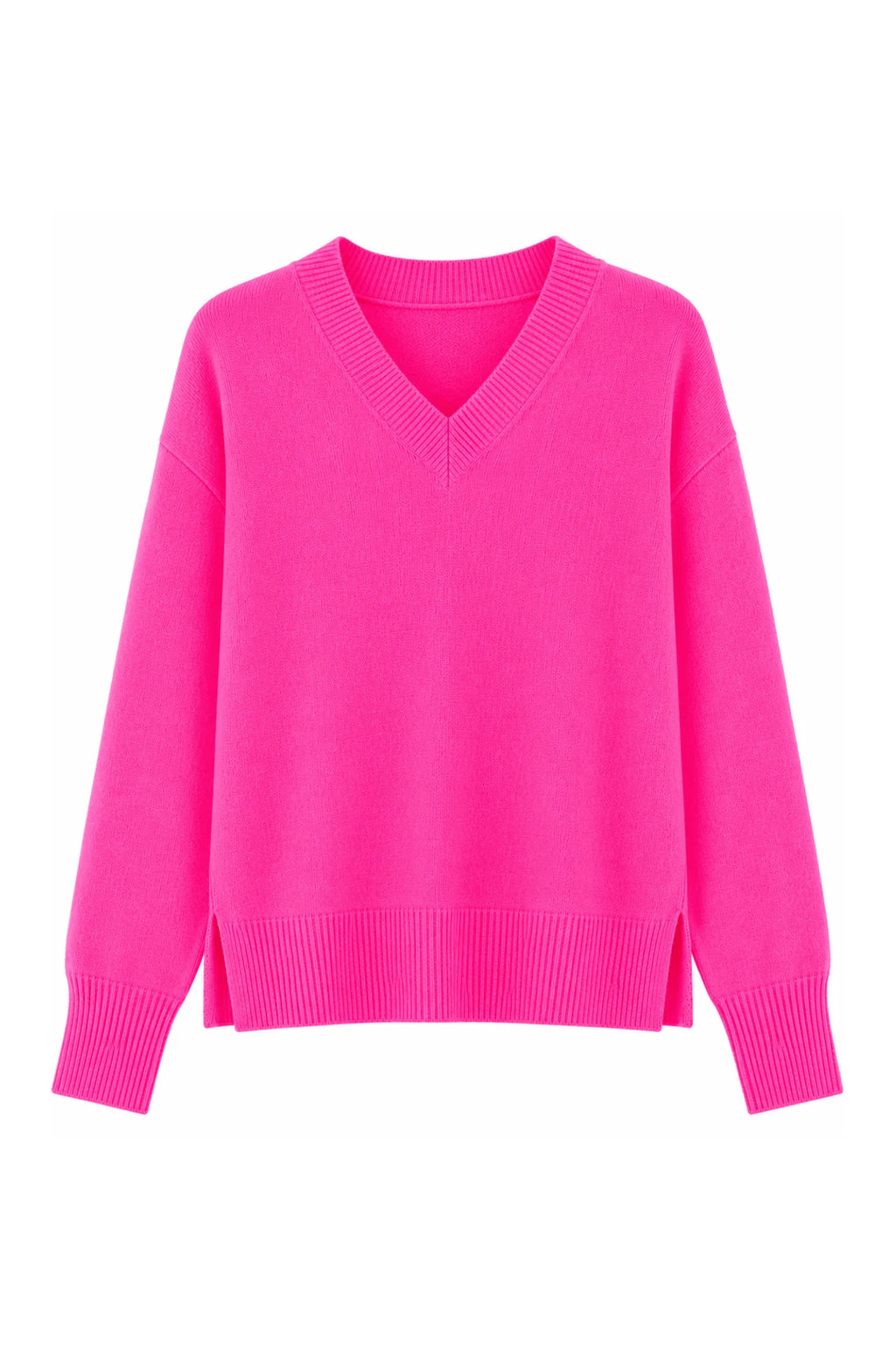 TWNS Boulder V Neck jumper with slits