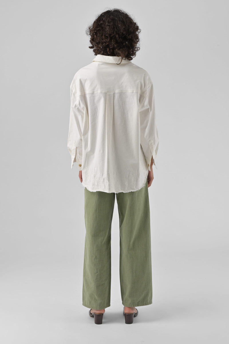 Orfeo Aglae Oversized Embroidered Cotton Jacket