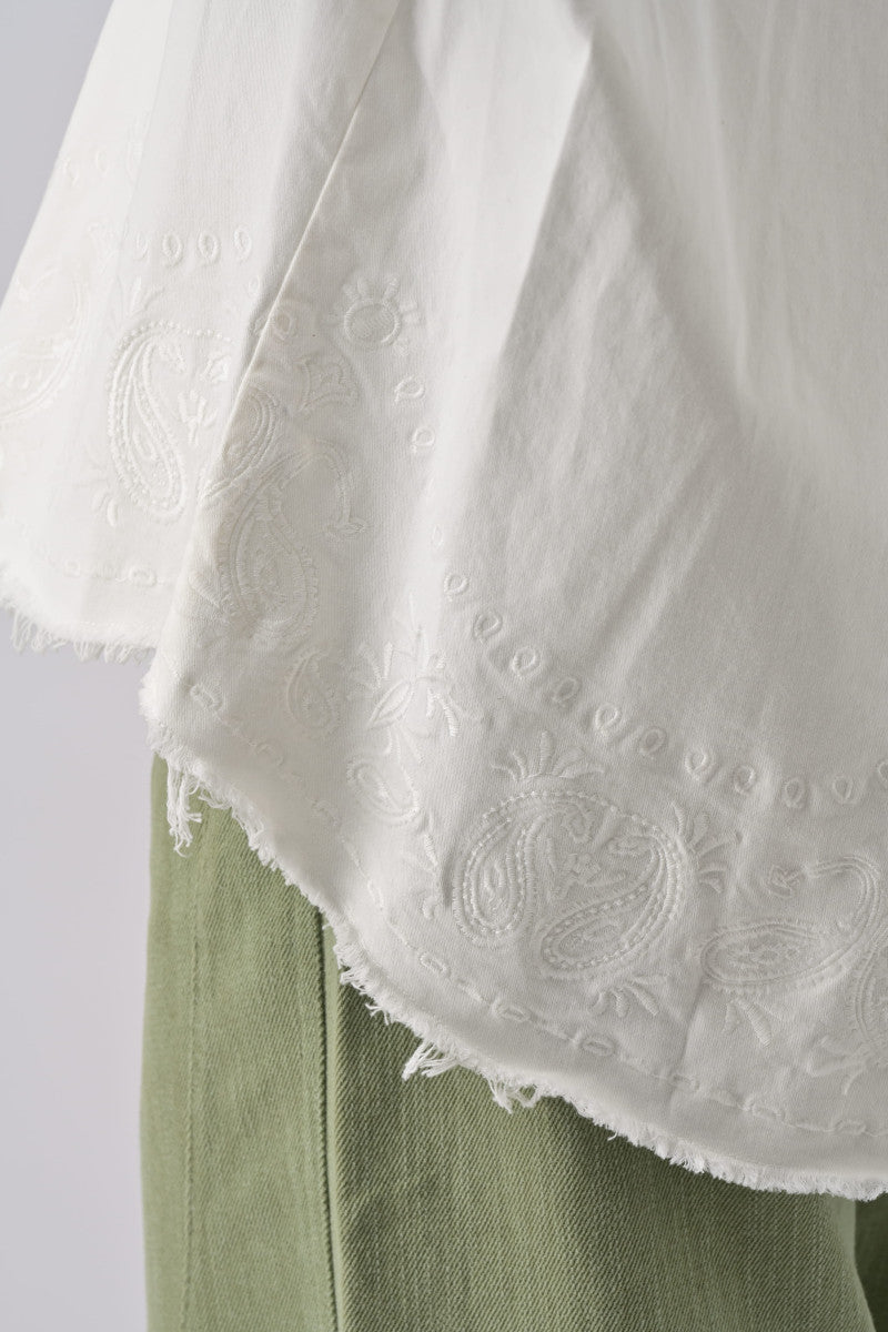 Orfeo Aglae Oversized Embroidered Cotton Jacket