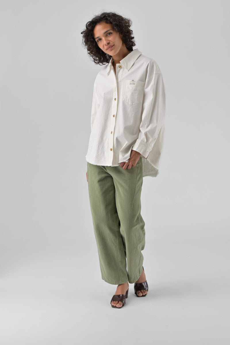 Orfeo Aglae Oversized Embroidered Cotton Jacket